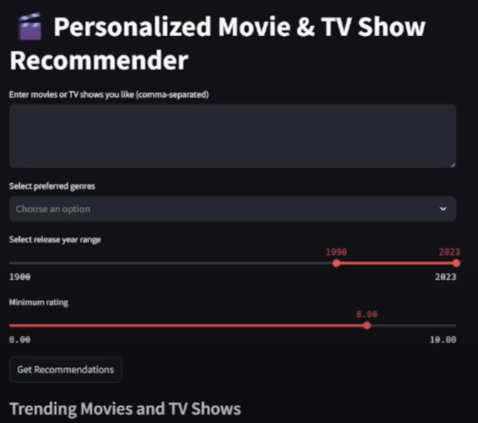 RAG Movie Recommender Preview